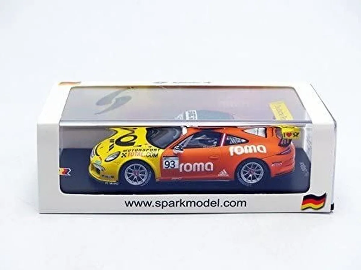 Porsche Carrera Cup Deutschland Champion 2015 - 1:43 - Spark - Oranje/Geel