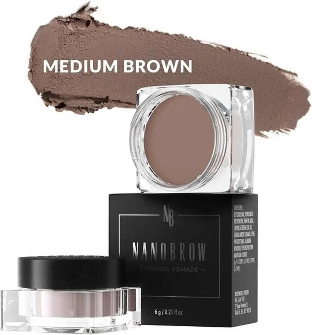 Nanobrow Medium Brown Eyebrow Pomade 6g