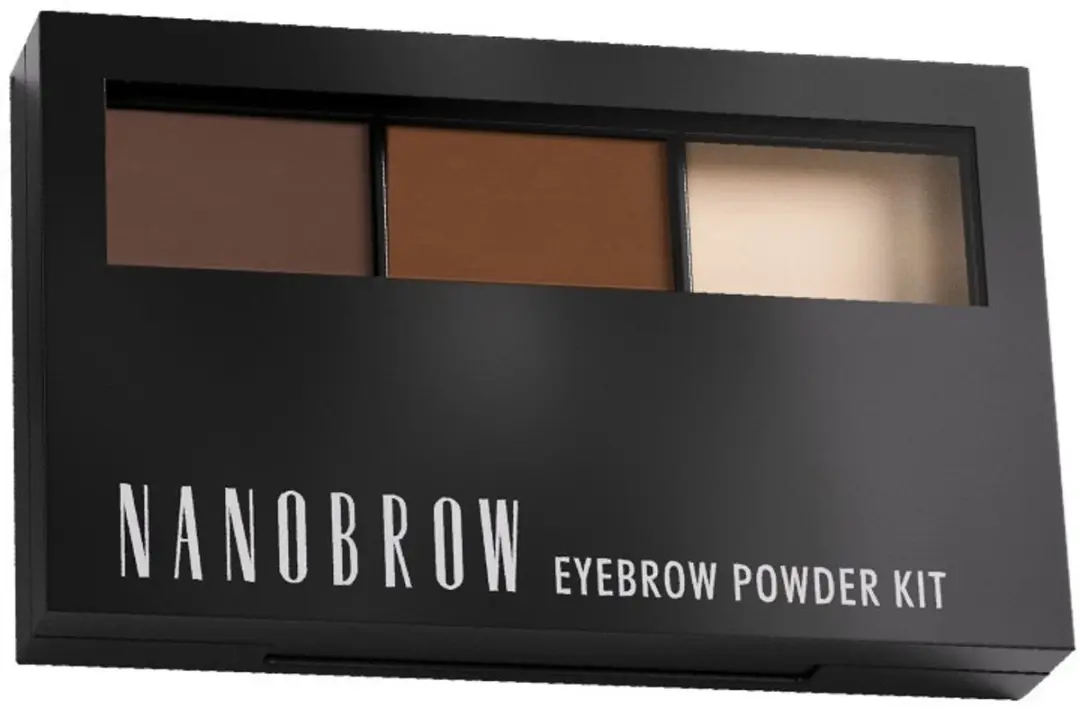 Nanobrow Eyebrow Powder Kit Medium - 2 Tinten + Highlighter - afbeelding 2 van 2