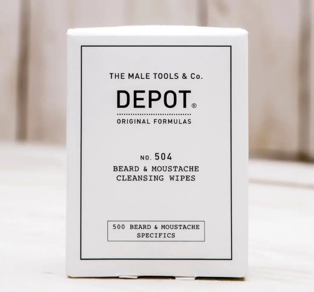 Depot Beard & Moustache Cleansing Wipes 12x - 87g - afbeelding 3 van 3