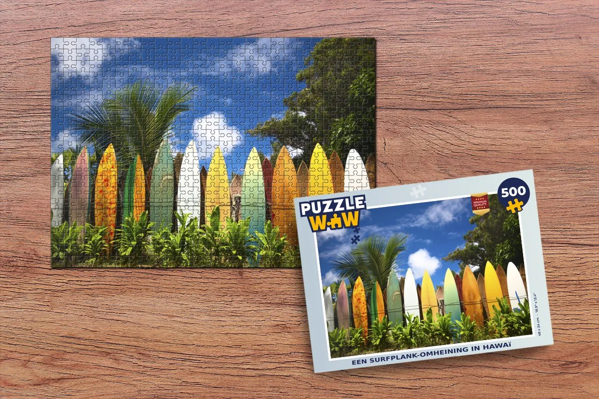 PuzzleWow Surfplank Hawaï Legpuzzel 500 Stuks