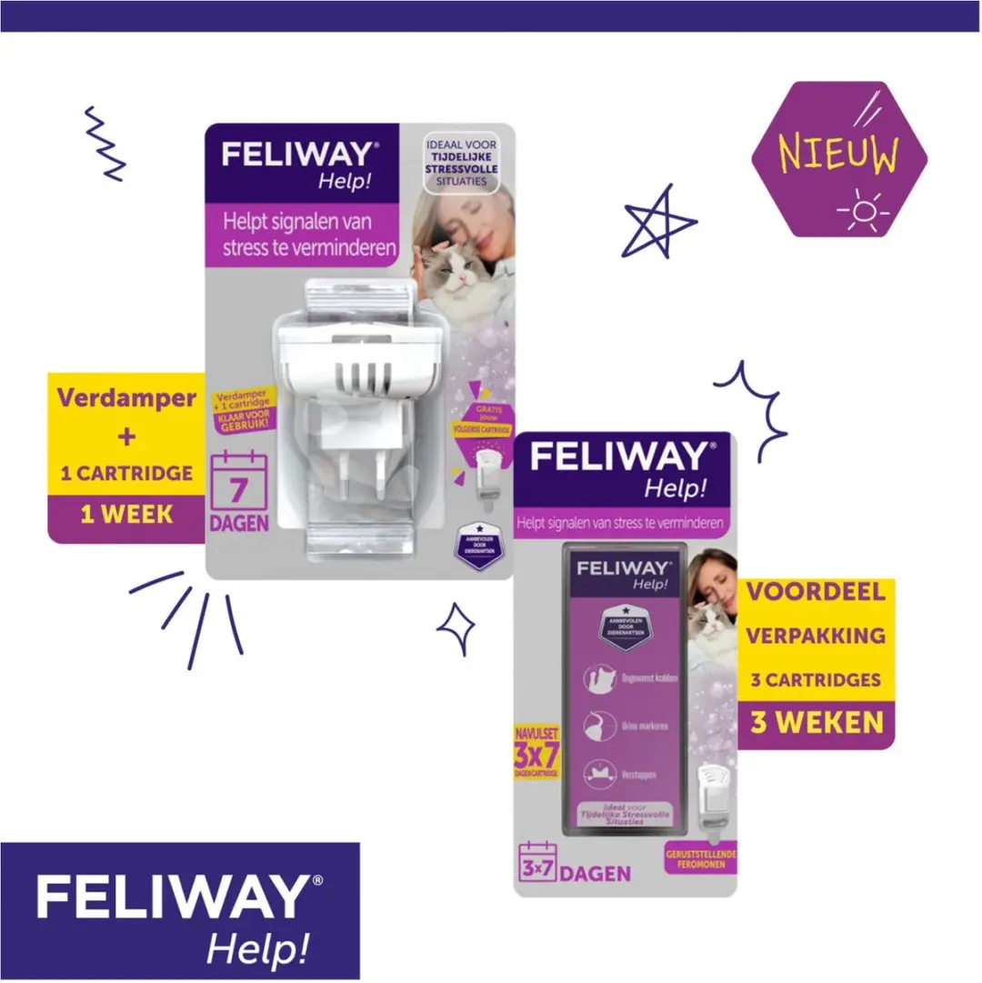 Feliway Help! Verdamper + Cartridge - 7 Dagen