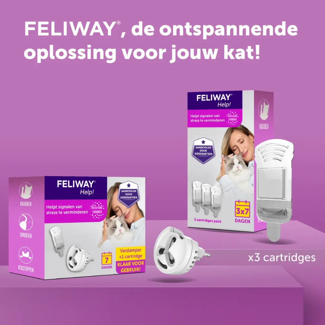Feliway Help! Verdamper + Cartridge - 7 Dagen - afbeelding 6 van 6