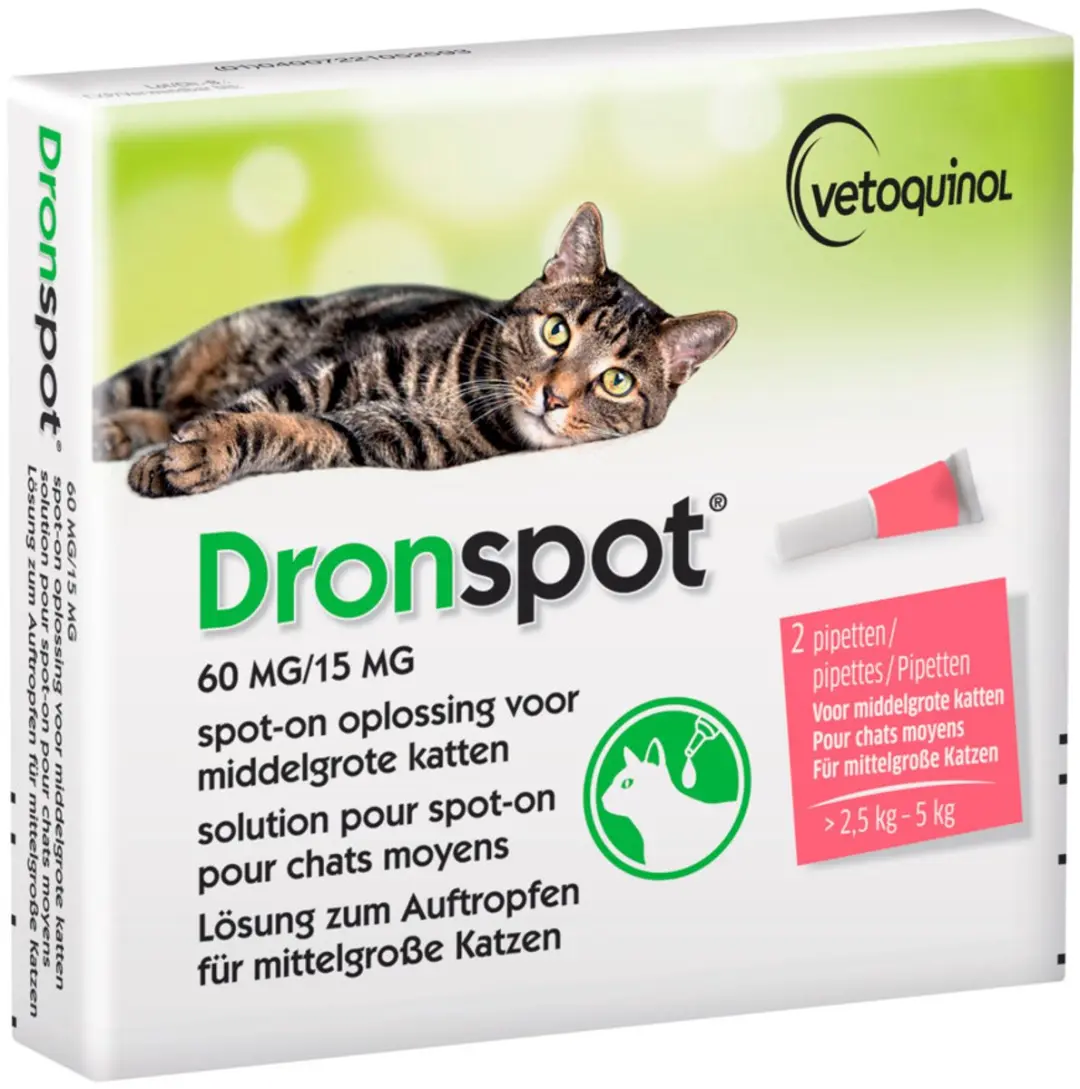 Dronspot Ontwormingspipet Middelgrote Katten 2 Stuks - afbeelding 6 van 6