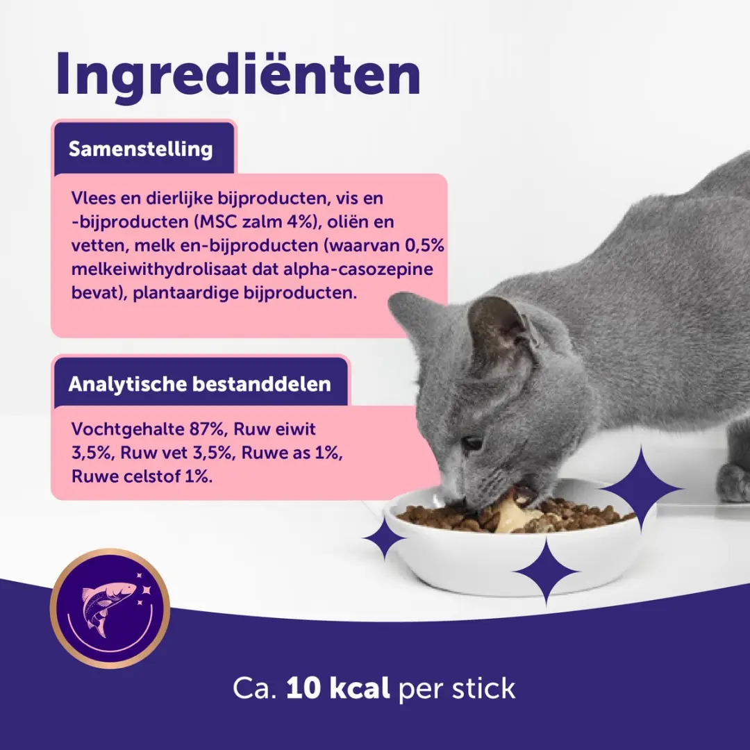 Feliway Happy Snack Zalm 6 Sticks - 90g