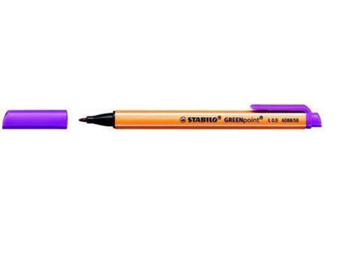 STABILO GREENpoint Fineliner 0,8mm - Paars