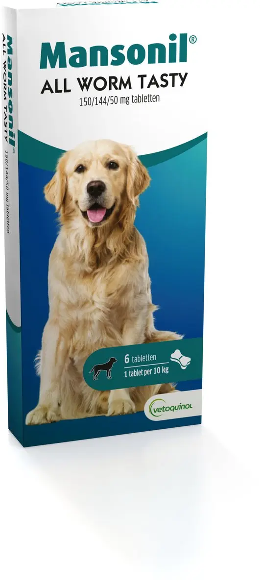 Mansonil All Worm Tasty Bone Anti-wormmiddel 6 Stuks