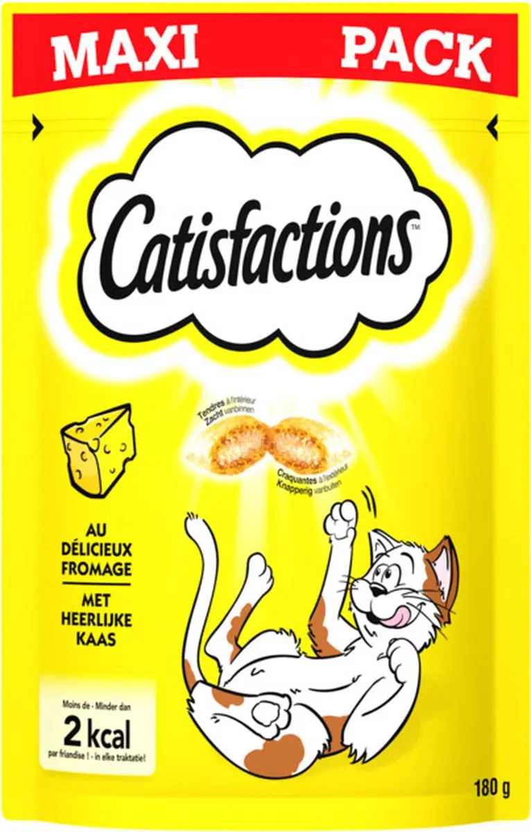 Catisfactions Kattensnoepjes Kaas - 4x180g