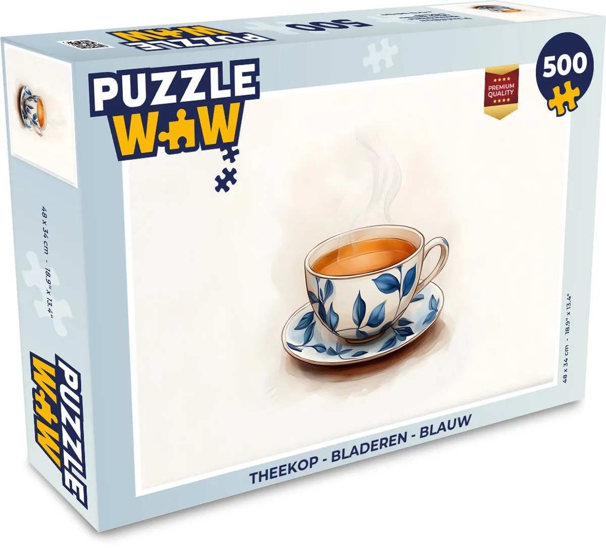 PuzzleWow Theekop Legpuzzel 500 Stuks