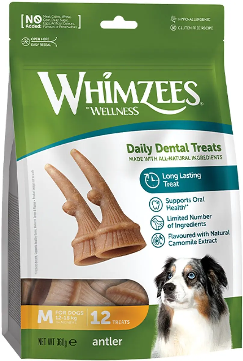 whimzees welness dental daily treats medium 360 gr -12 st