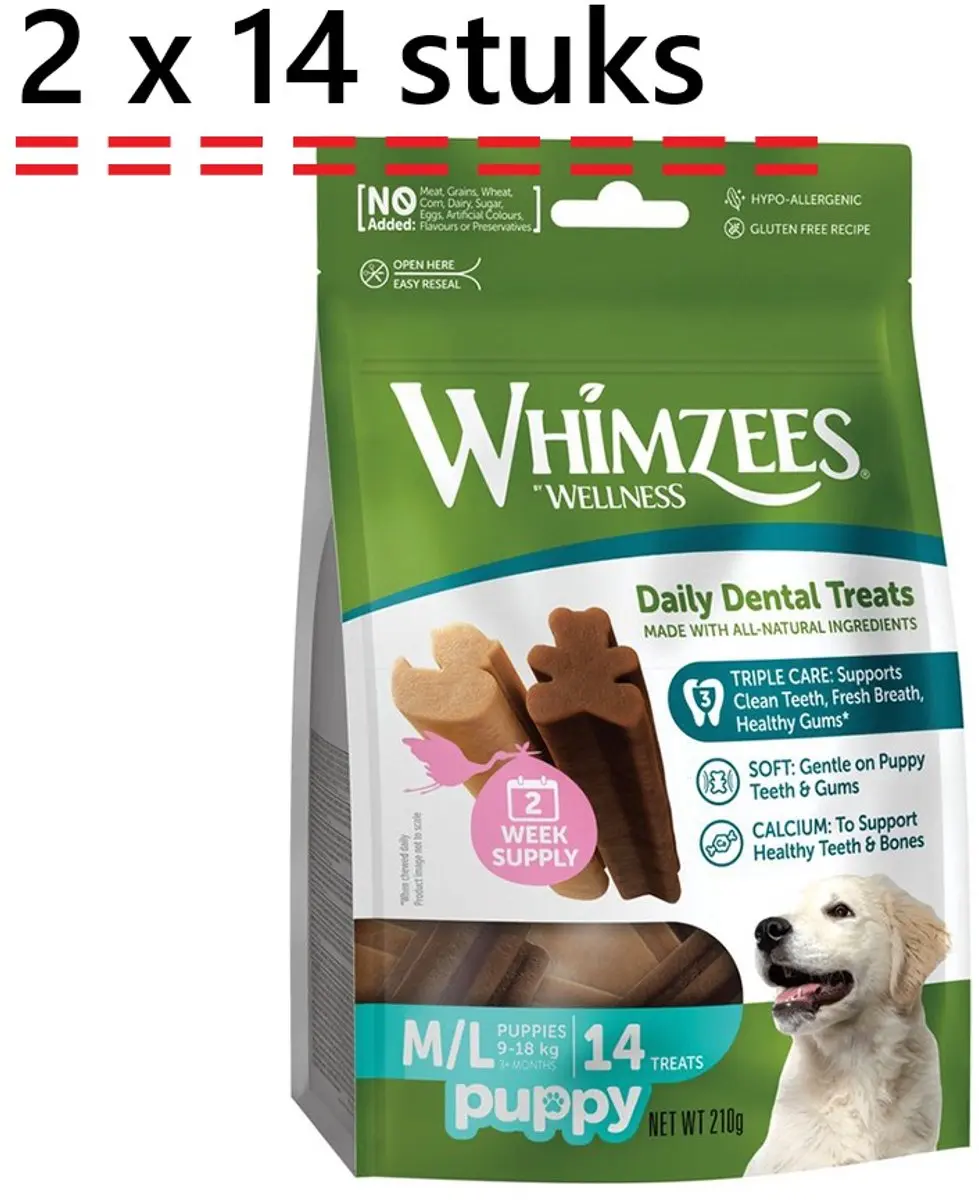 Whimzees puppy dental daily treats
