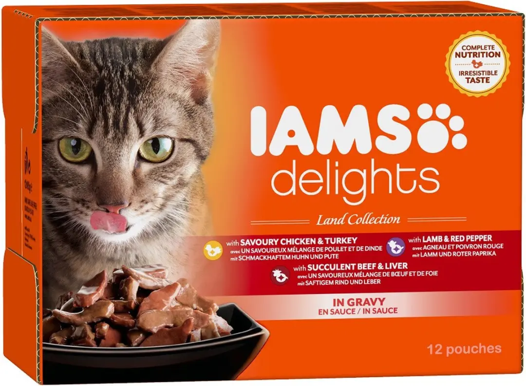 Iams Delights Land Collection Kattenvoer - 12 x 85g