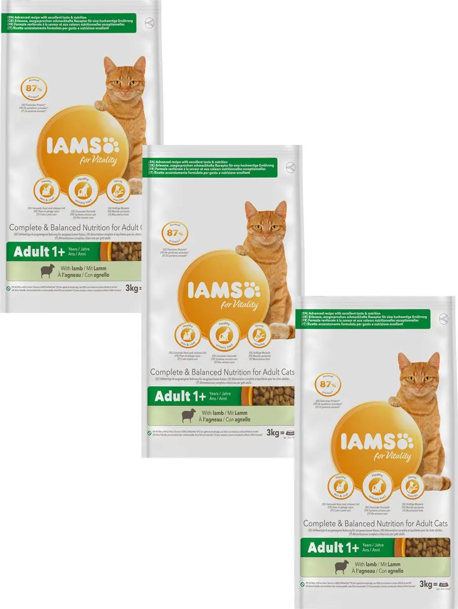 Iams Cat Adult Lam 3kg