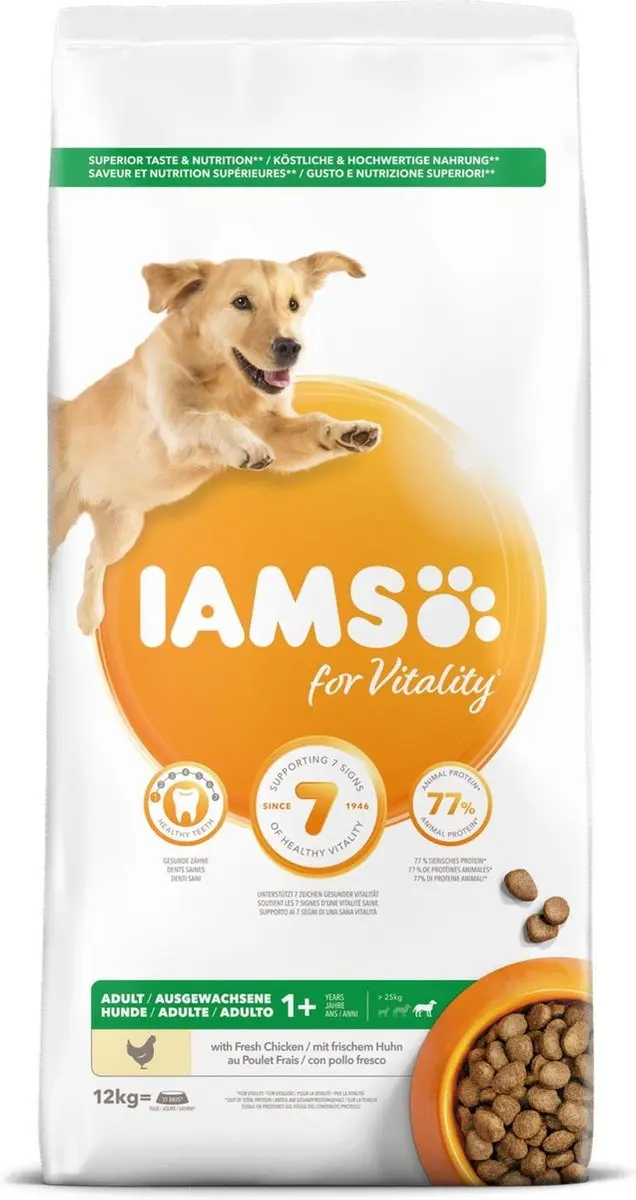 Iams Dog Adult Large Kip 12kg
