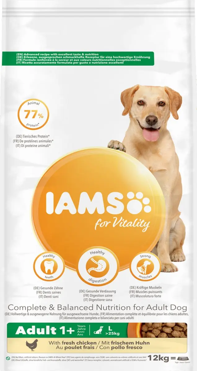Iams Dog Adult Large Kip 12kg