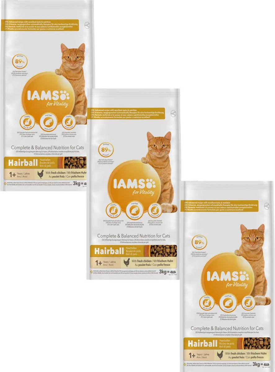Iams Cat Adult Hairball Kip