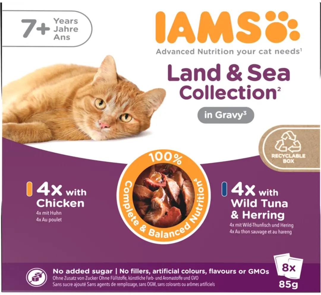 Iams Delights Senior Land & Zee Gravy
