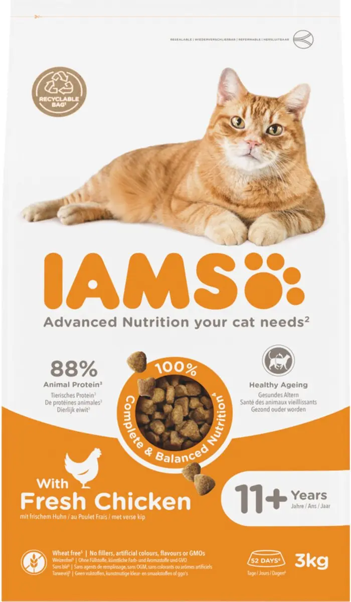 Iams Cat Senior 11+ Chicken Kattenvoer