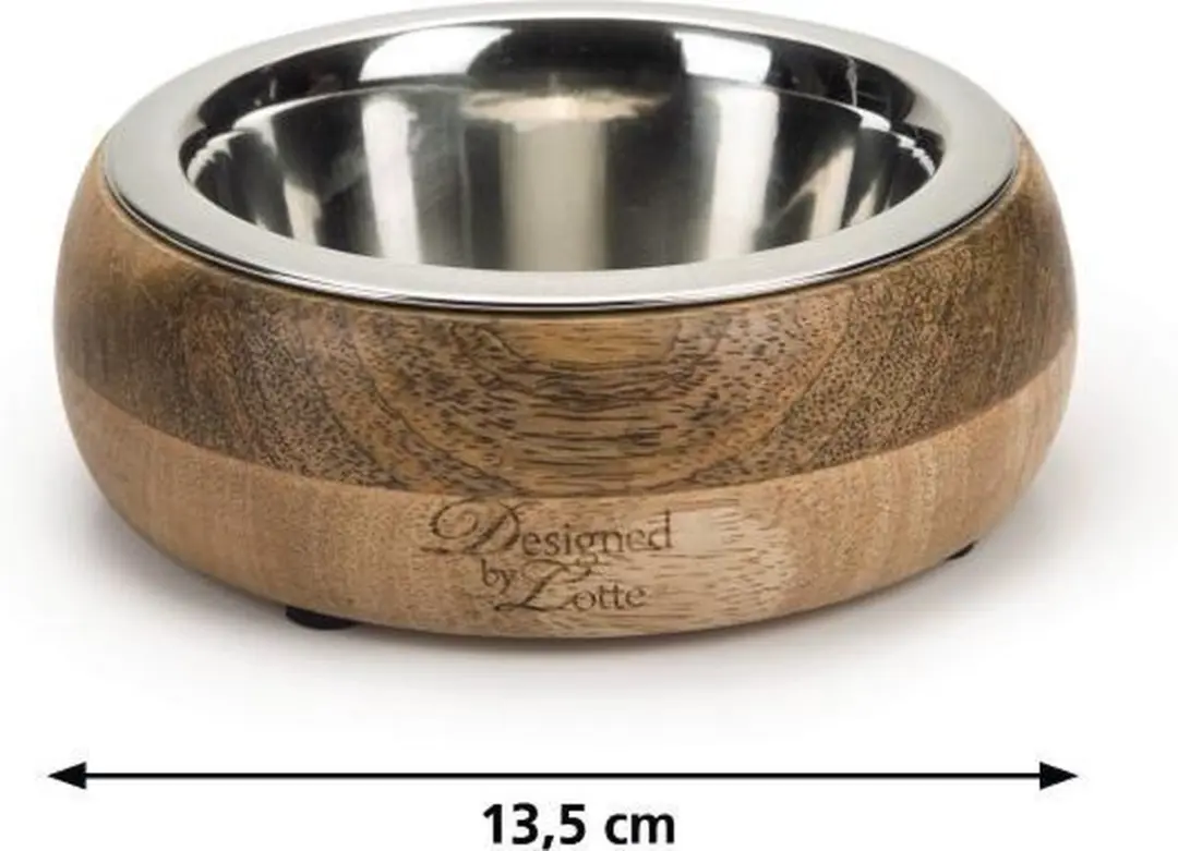 Designed by Lotte Mandira Voerbak Hout/RVS 350ml