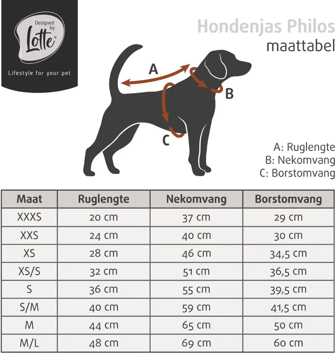 Designed by Lotte Philos Hondenjas XS - Beige