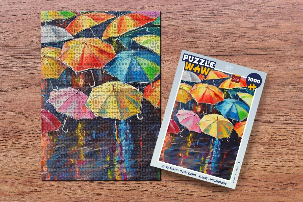 PuzzleWow Regenboog Legpuzzel 1000 Stuks - Multicolor