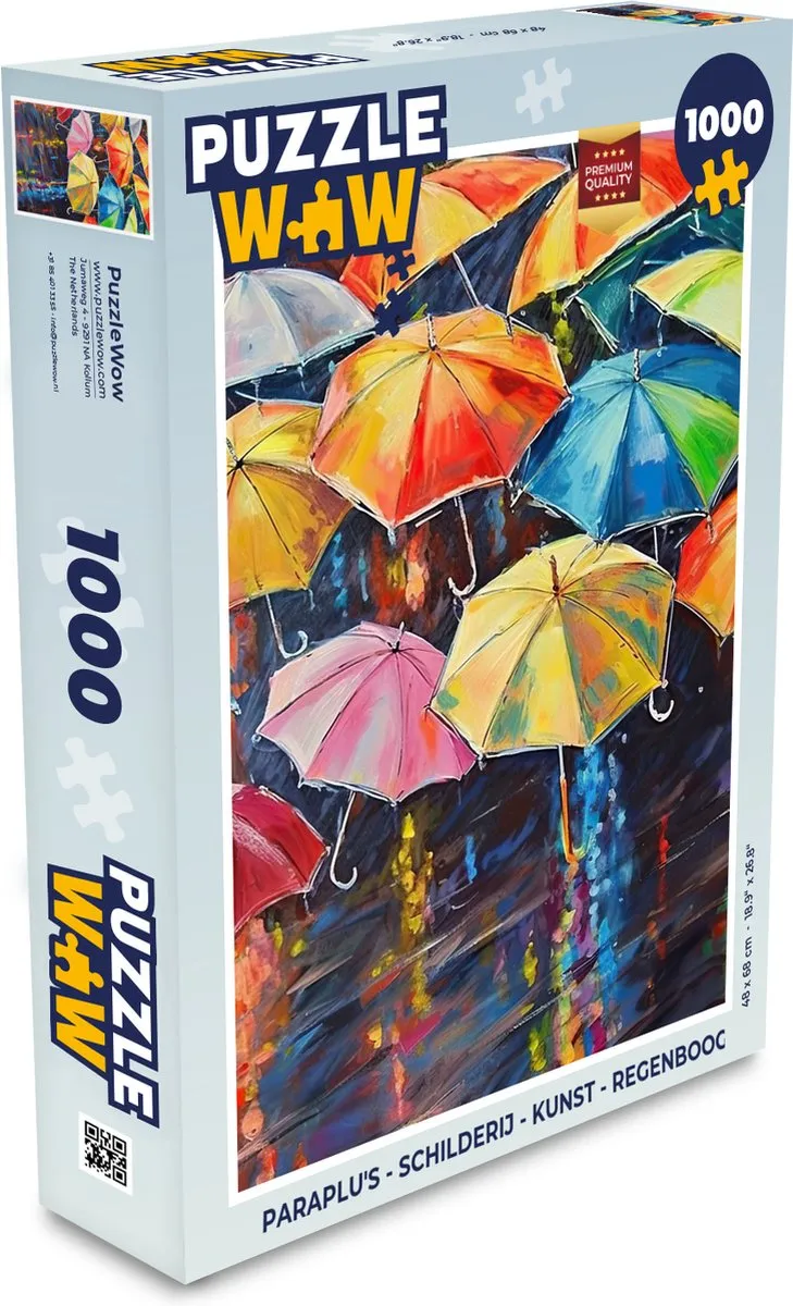 PuzzleWow Regenboog Legpuzzel 1000 Stuks