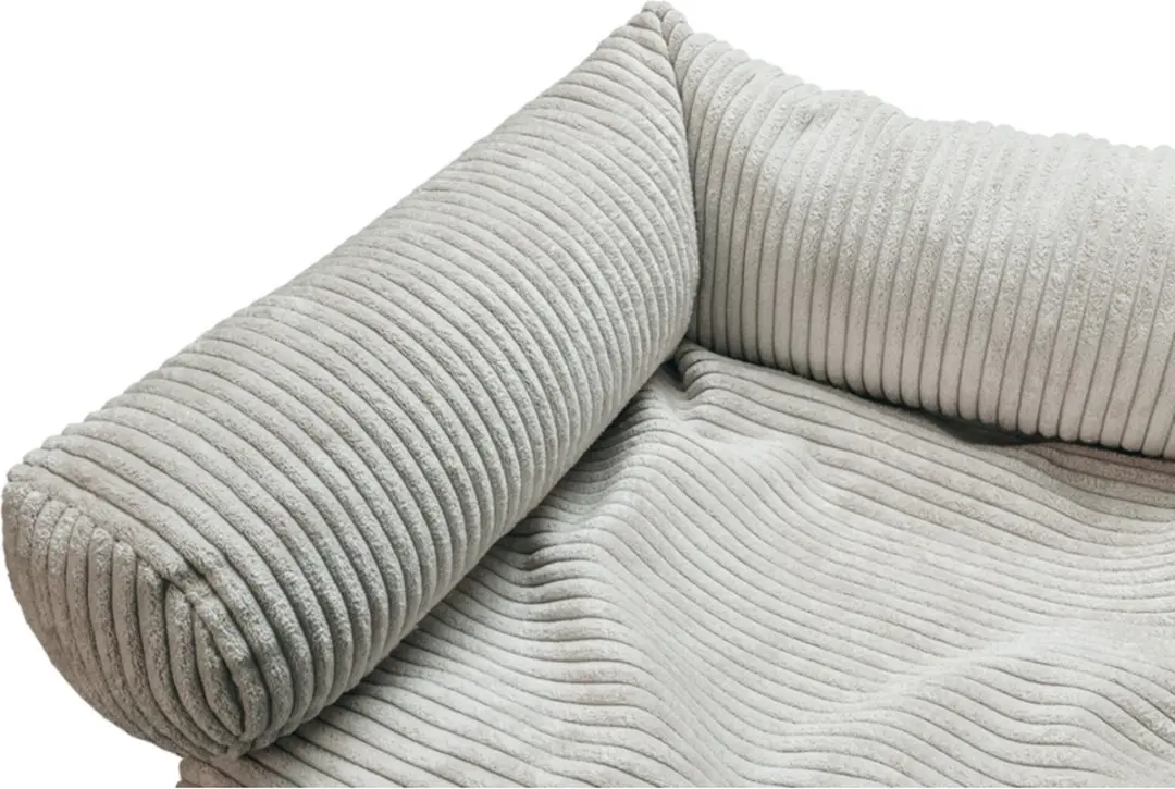 Designed by Lotte Bankkussen Ribbed Lichtgrijs 50x50x30cm