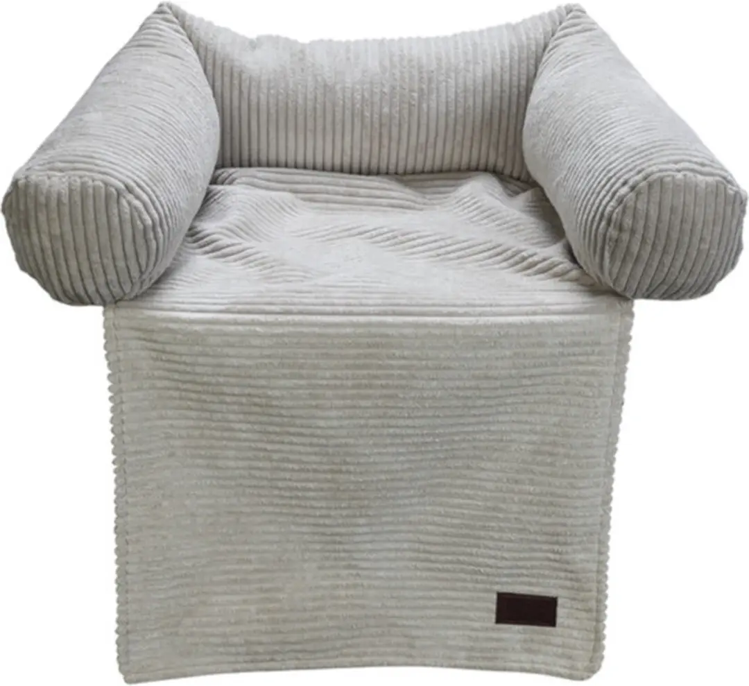 Designed by Lotte Bankkussen Ribbed Lichtgrijs 50x50x30cm