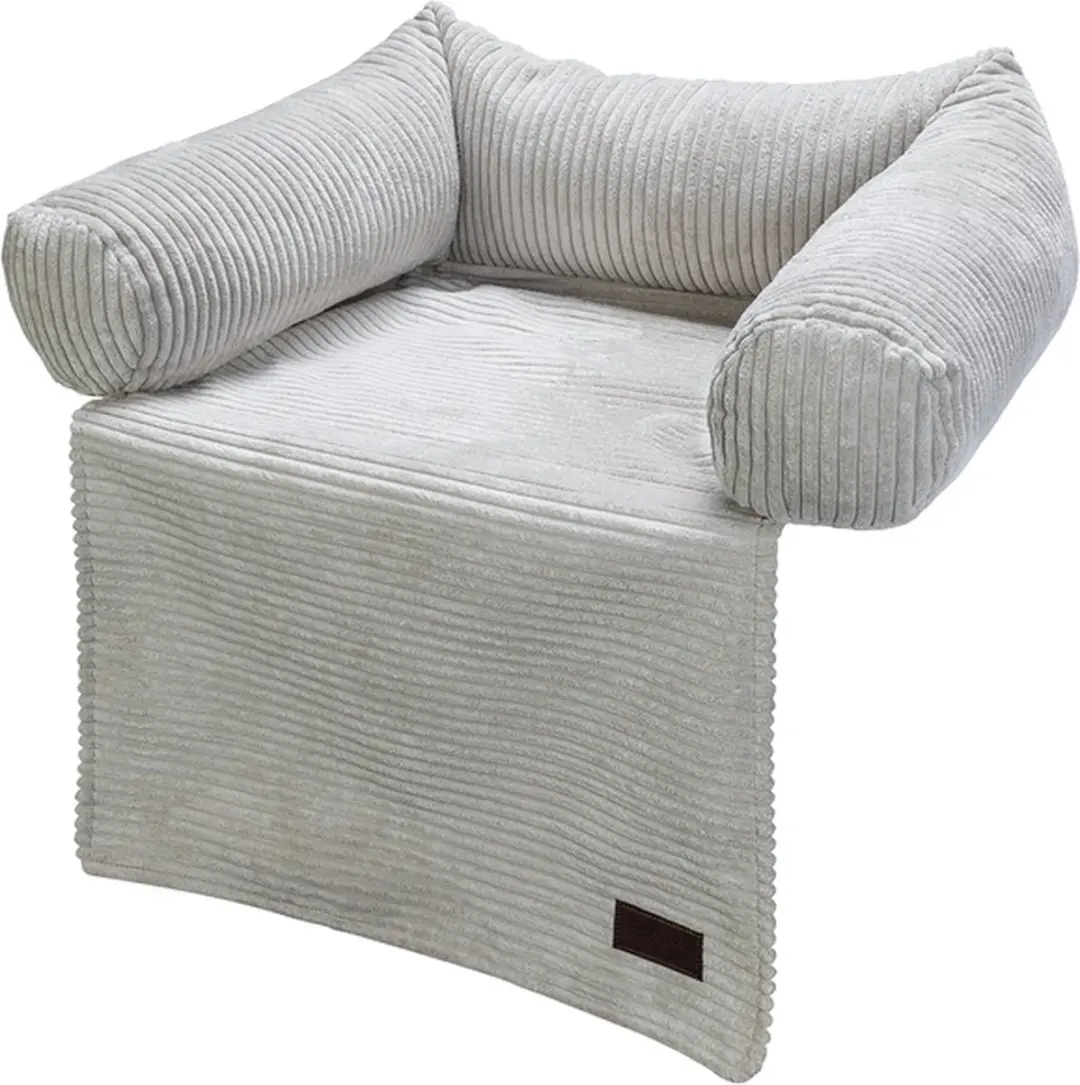 Designed by Lotte Bankkussen Ribbed Lichtgrijs 50x50x30cm