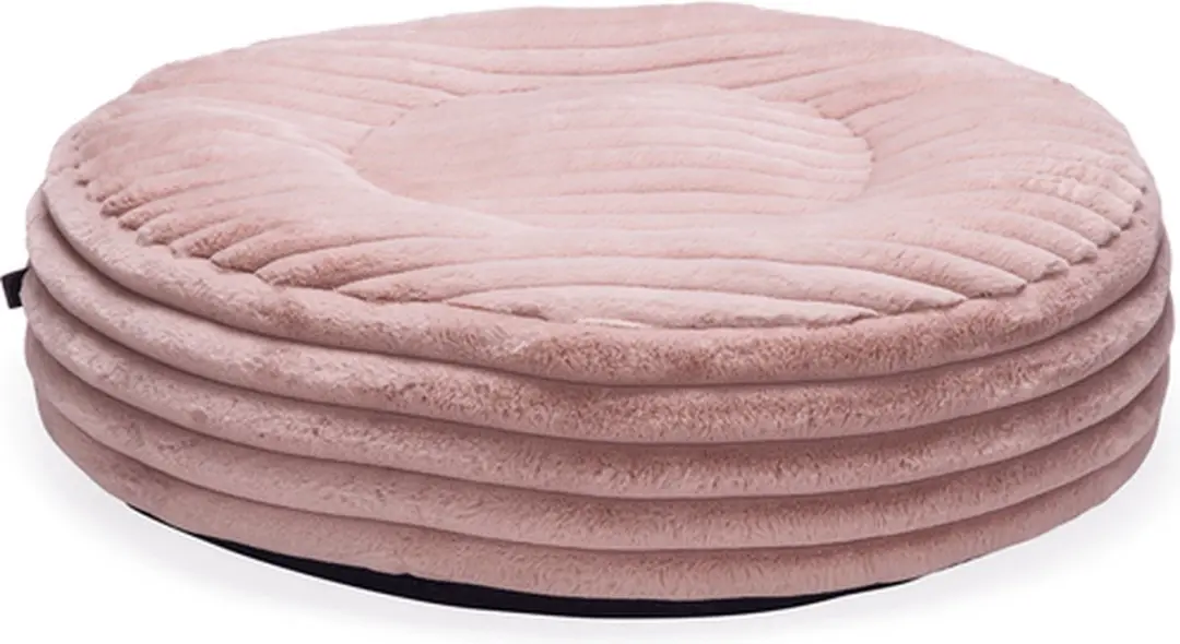Designed by Lotte Reza Hondenkussen Rond Roze 65cm