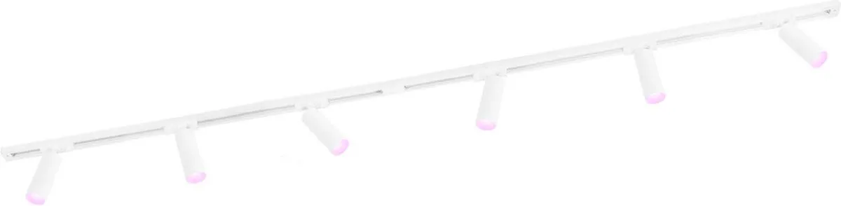 Ledvion Smart LED Railverlichting 2M - 6 Spots RGBW 4.9W