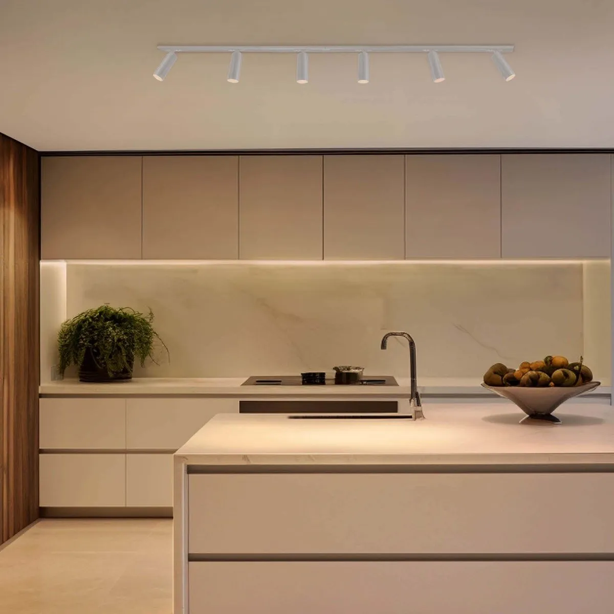 Ledvion Smart LED Railverlichting 2M - 6 Spots RGBW 4.9W