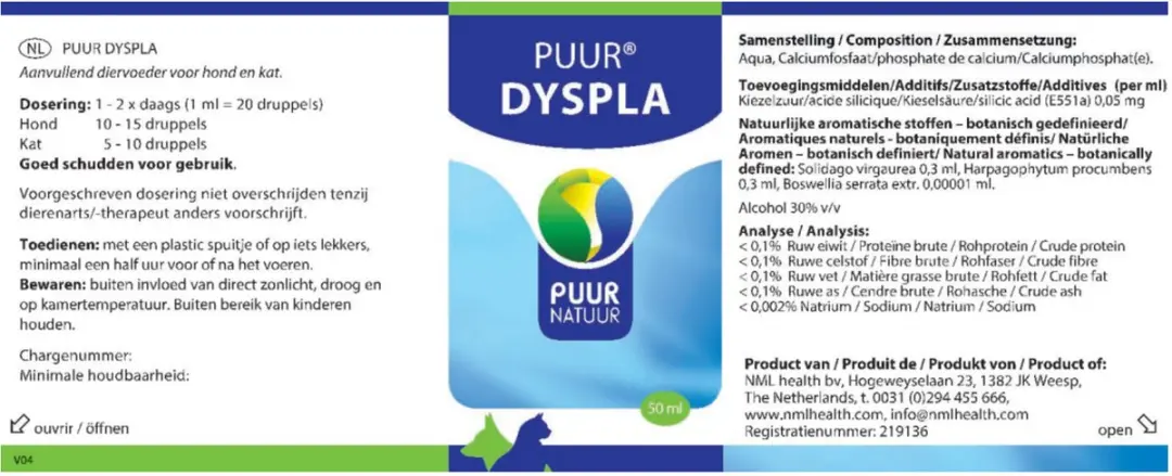 Puur Natuur Dyspla 50ml