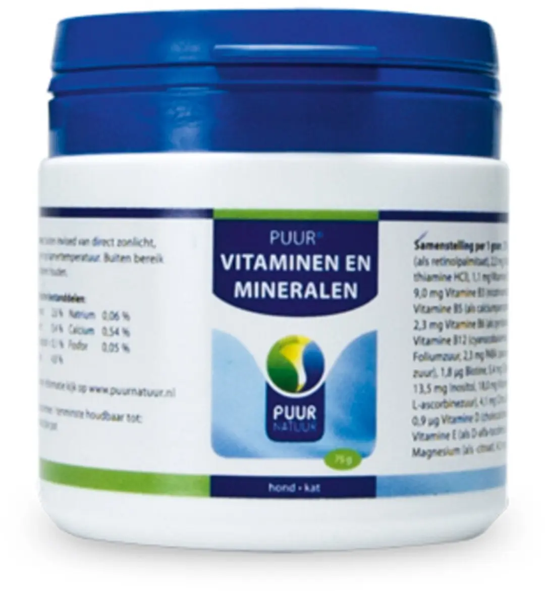 Puur Vitaminen & Mineralen Hond/Kat 75g - afbeelding 6 van 6