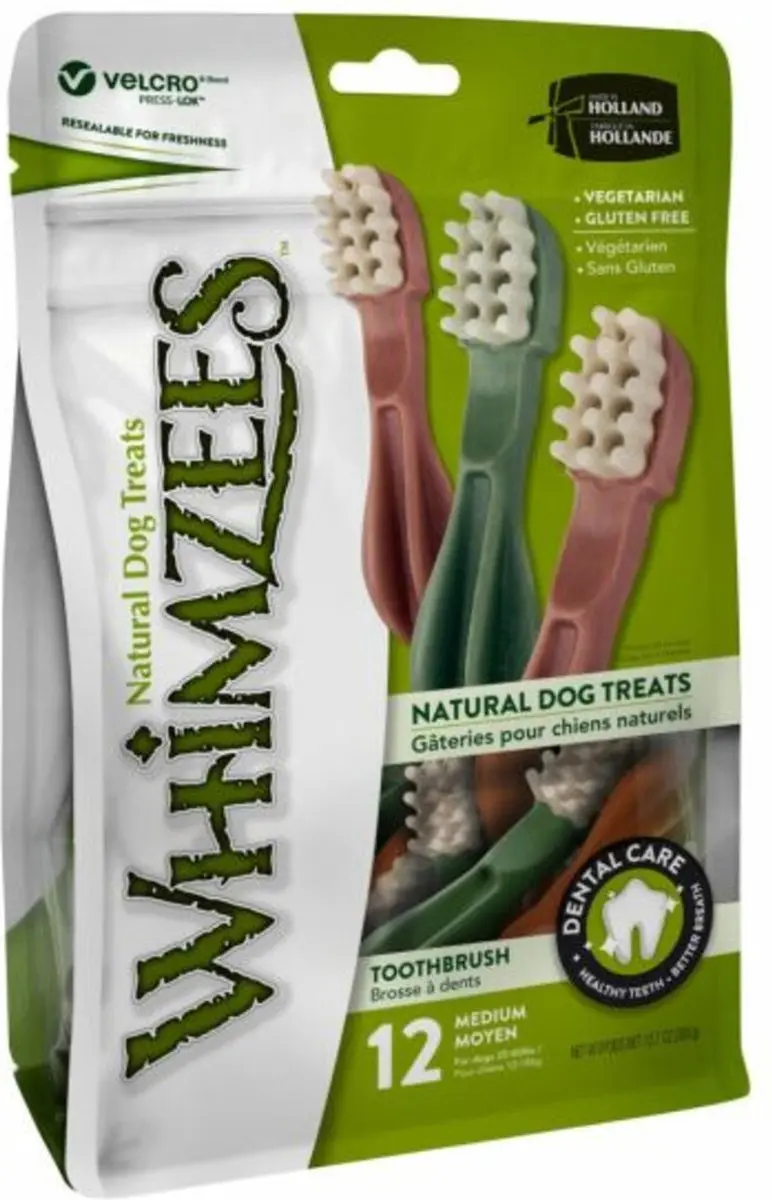 Whimzees Hondensnack Tandenborstel Medium - 72 Stuks