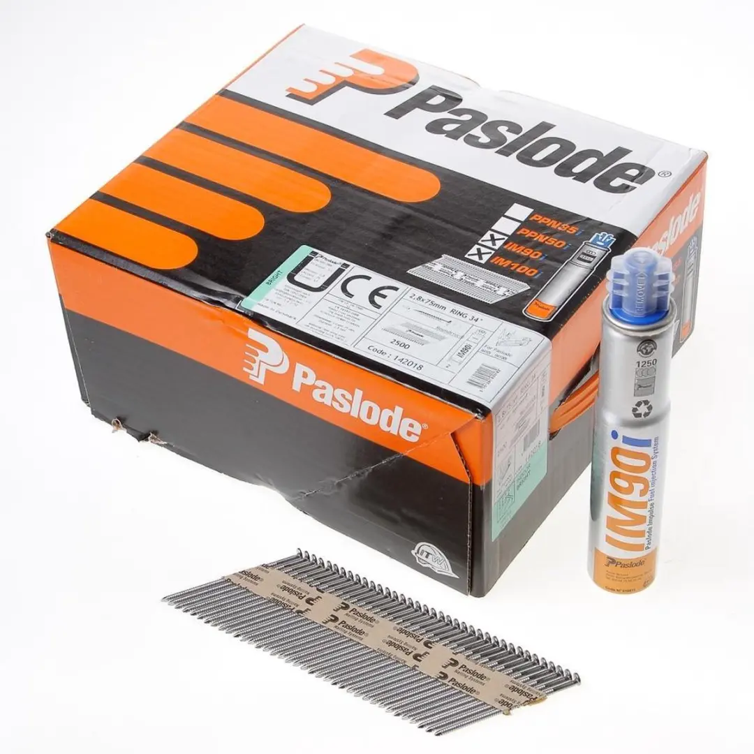 Paslode Stripspijker 2,8x75mm Ring Blank - 2500 Stuks