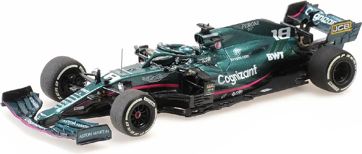 Formule 1 Aston Martin AMR21 #18 Monaco GP 2021 - 1:43 - Minichamps Groen