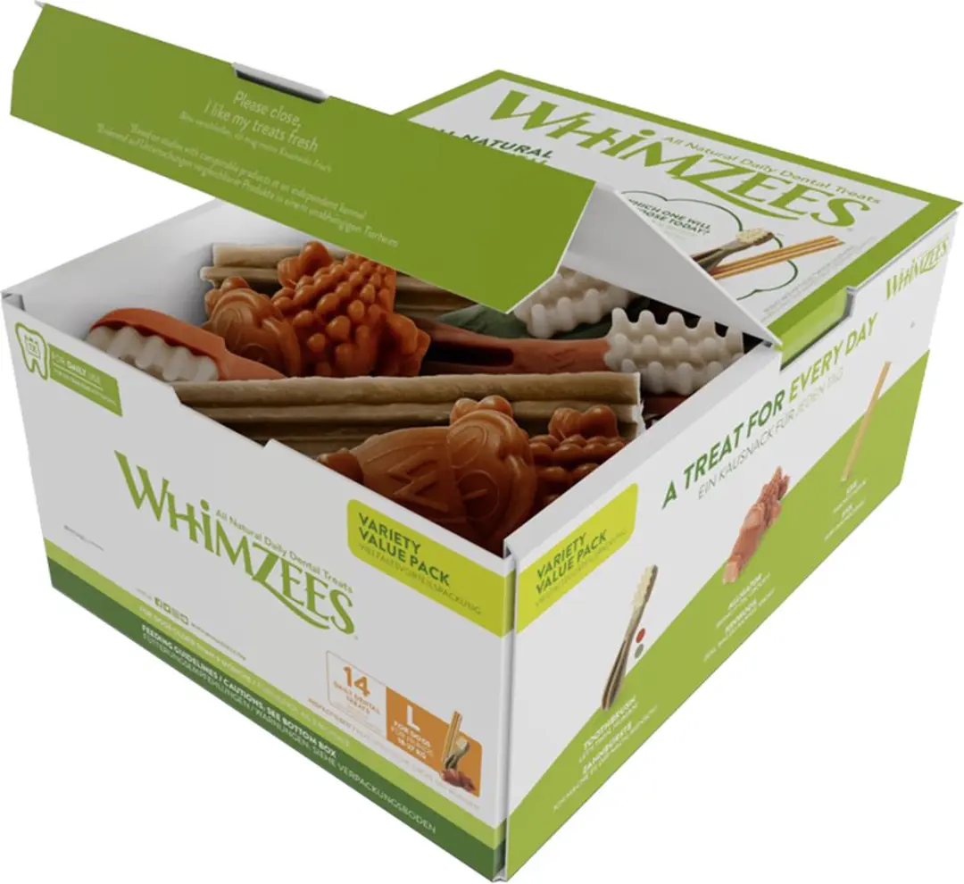 Whimzees Variety Box L Kauwsnacks voor Hond - 14 Stuks