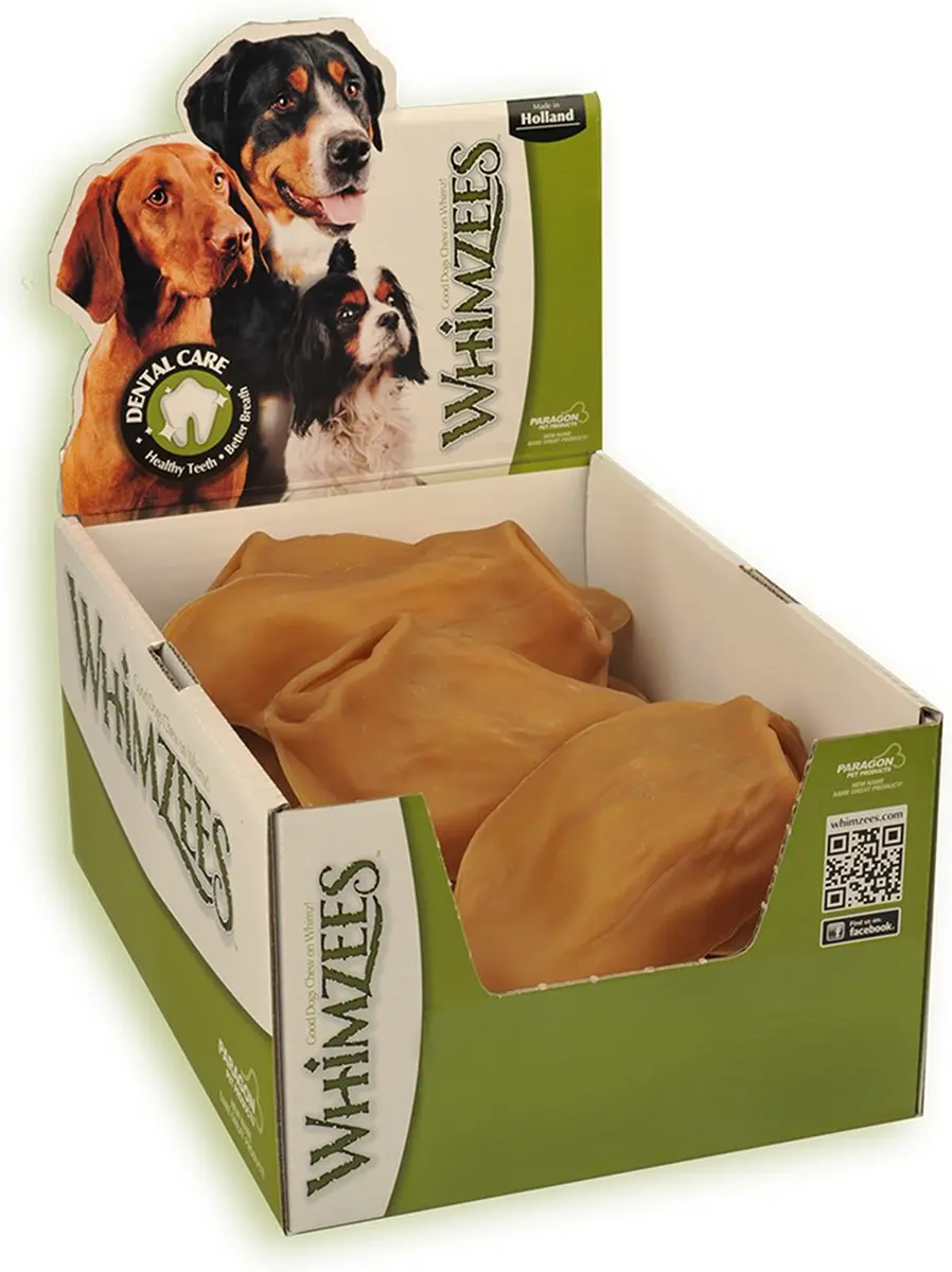 Whimzees veggie ear bulk 17,5cm (18 stuks)