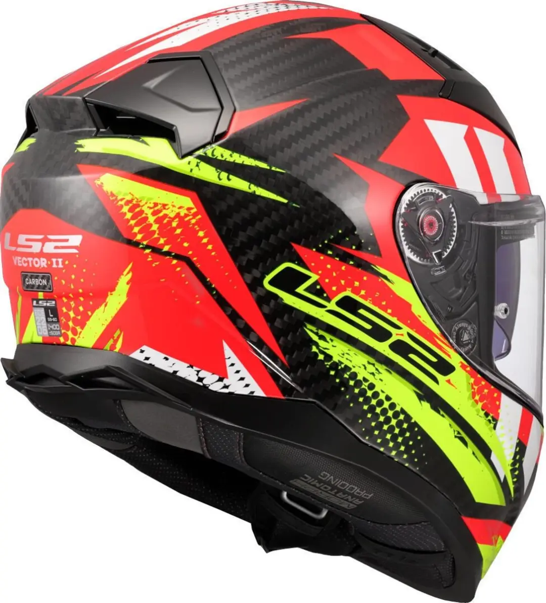 LS2 FF811 Vector II Integraalhelm - Rood - Maat S - afbeelding 6 van 6