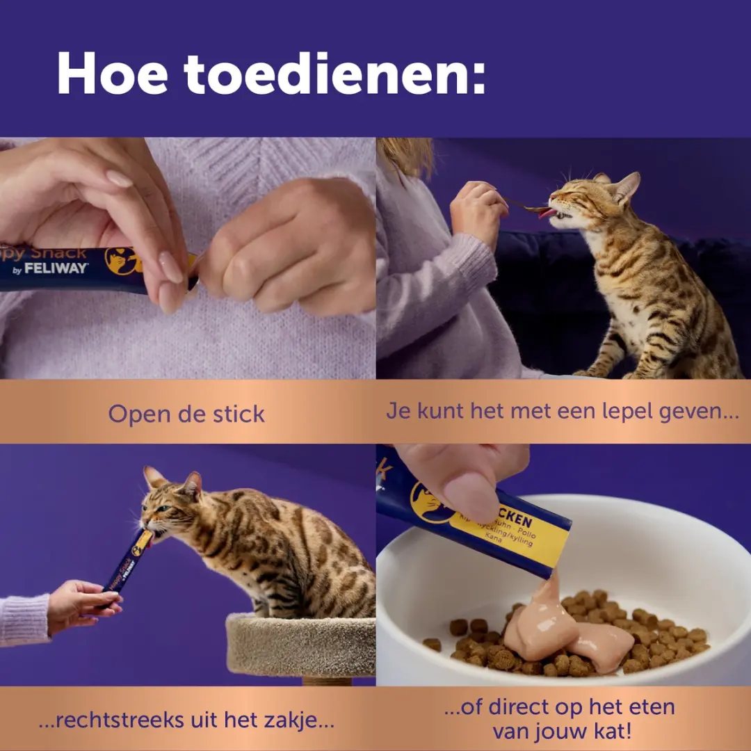 Feliway Happy Snack Kattensnack Kippensmaak 24 Sticks