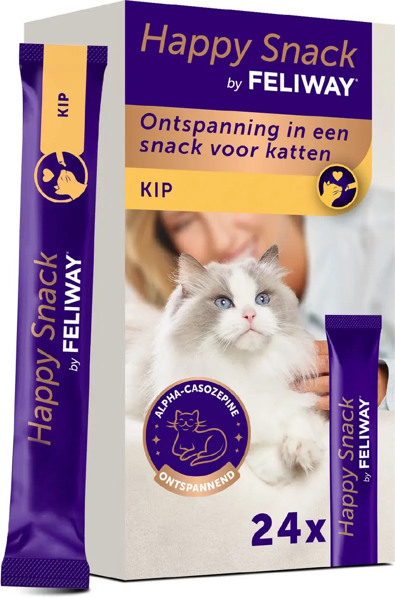 Feliway Happy Snack Kattensnack Kippensmaak 24 Sticks