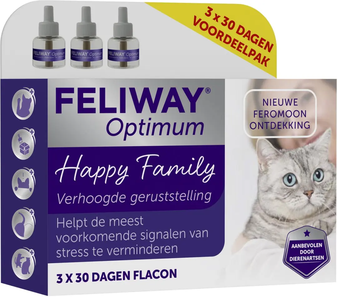 Feliway Optimum Navulling 3-Pack