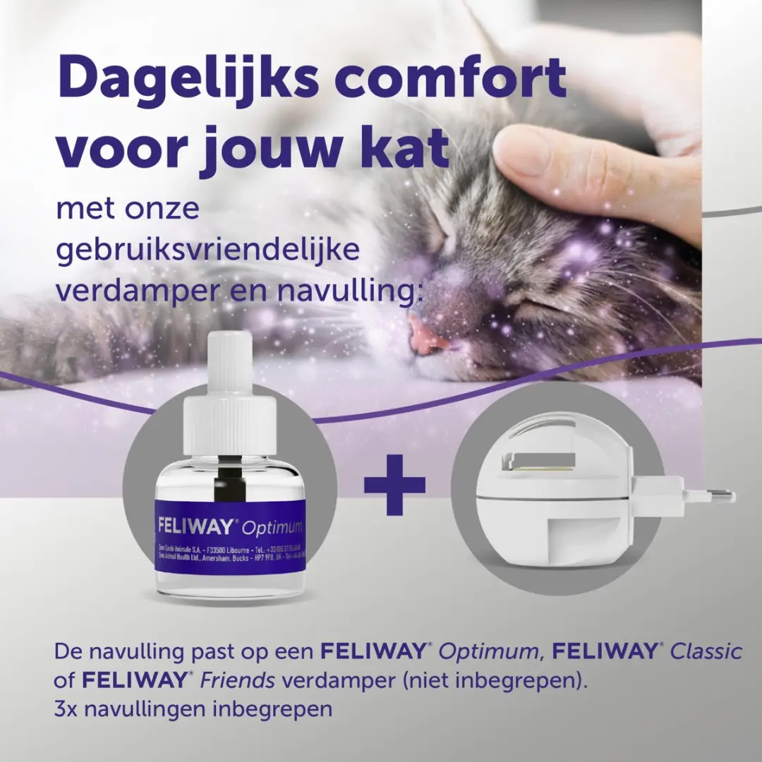 Feliway Optimum Navulling 3-Pack - 3x48ml