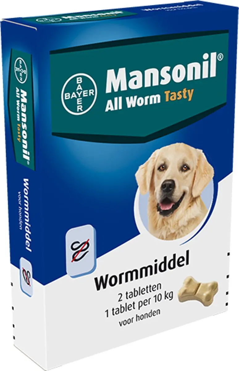 Mansonil All Worm Tasty Bone Anti-wormenmiddel 2ml - afbeelding 3 van 3