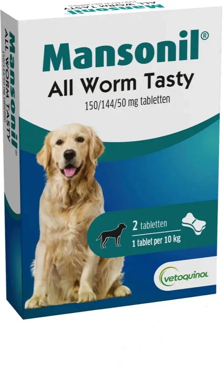 Mansonil All Worm Tasty Bone Anti-wormenmiddel 2ml