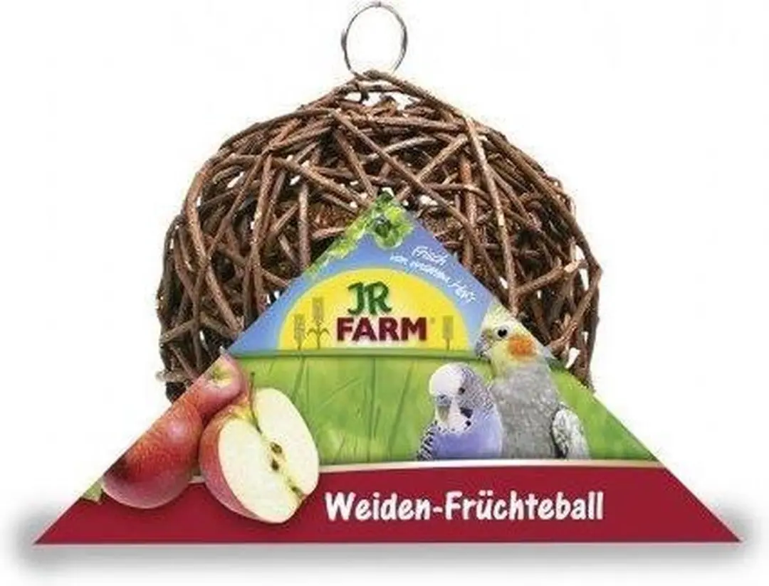 JR Farm Wilgen Vruchtenbol Vogelspeelgoed 15x15x15cm
