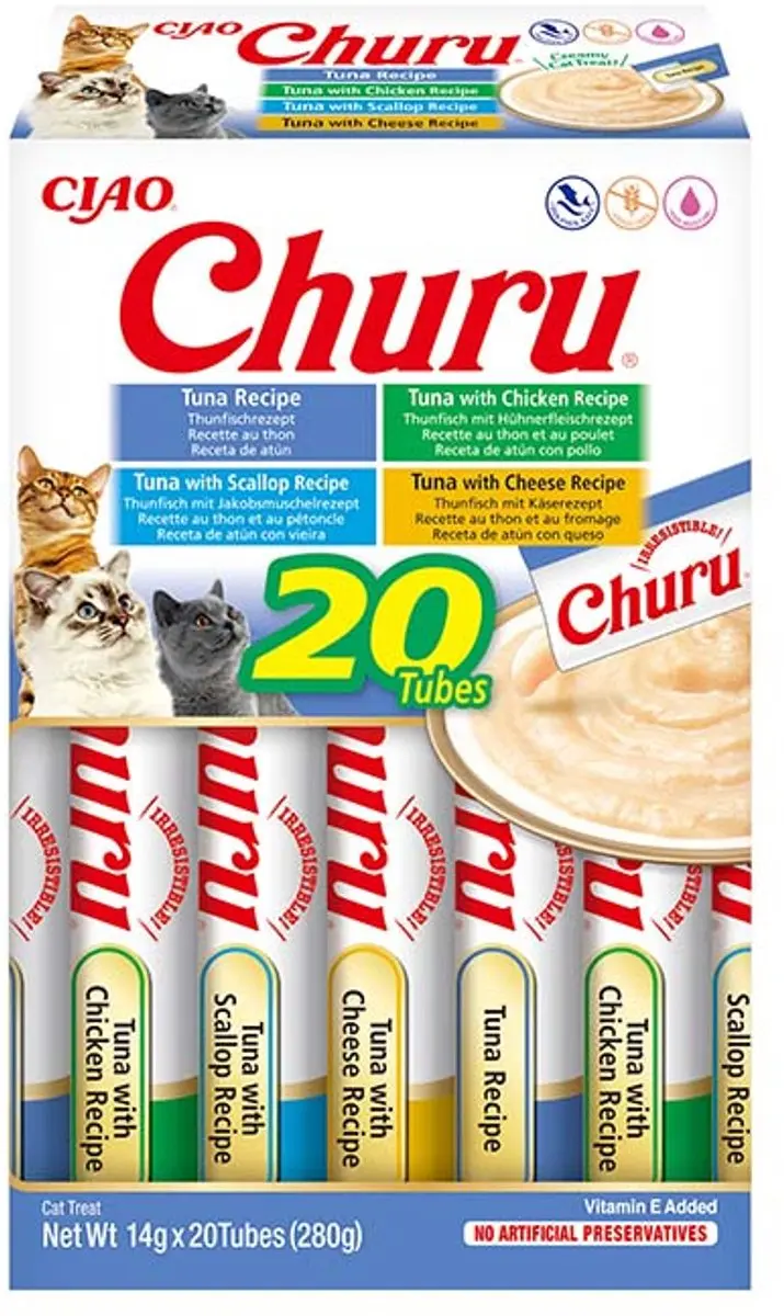 Inaba Ciao Churu Tonijn Variëteiten 20x14g