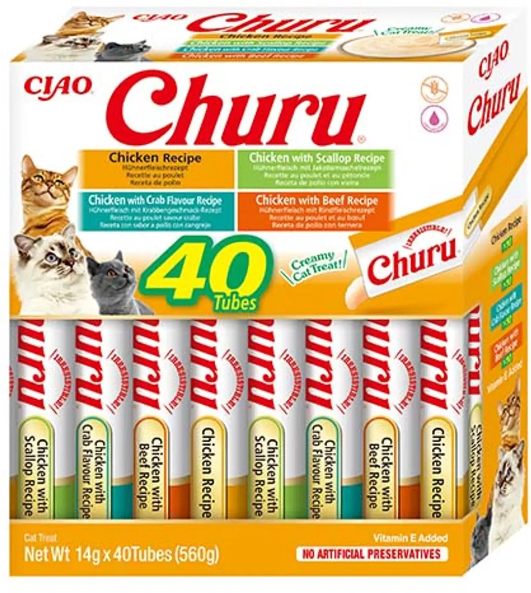 Inaba Ciao Churu Creamy Puree Kip 40x14g