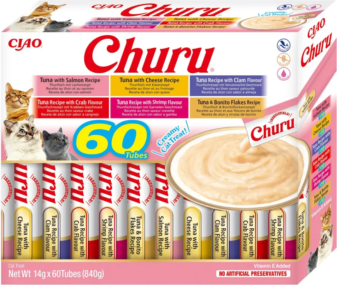 Inaba Ciao Churu Tonijn Variëteiten - 60x14g